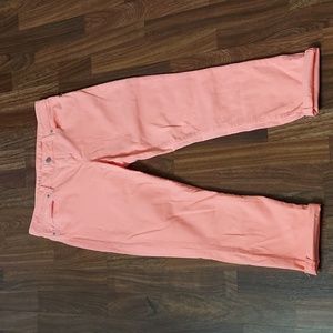 Tommy Hilfiger Neon Orange Ankle Jeans